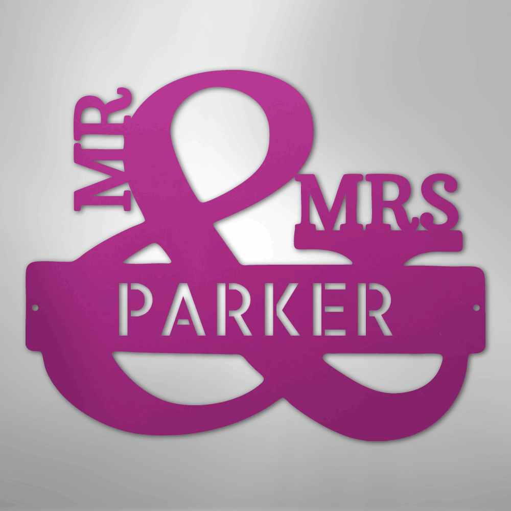 Couples Monogram - Steel Sign