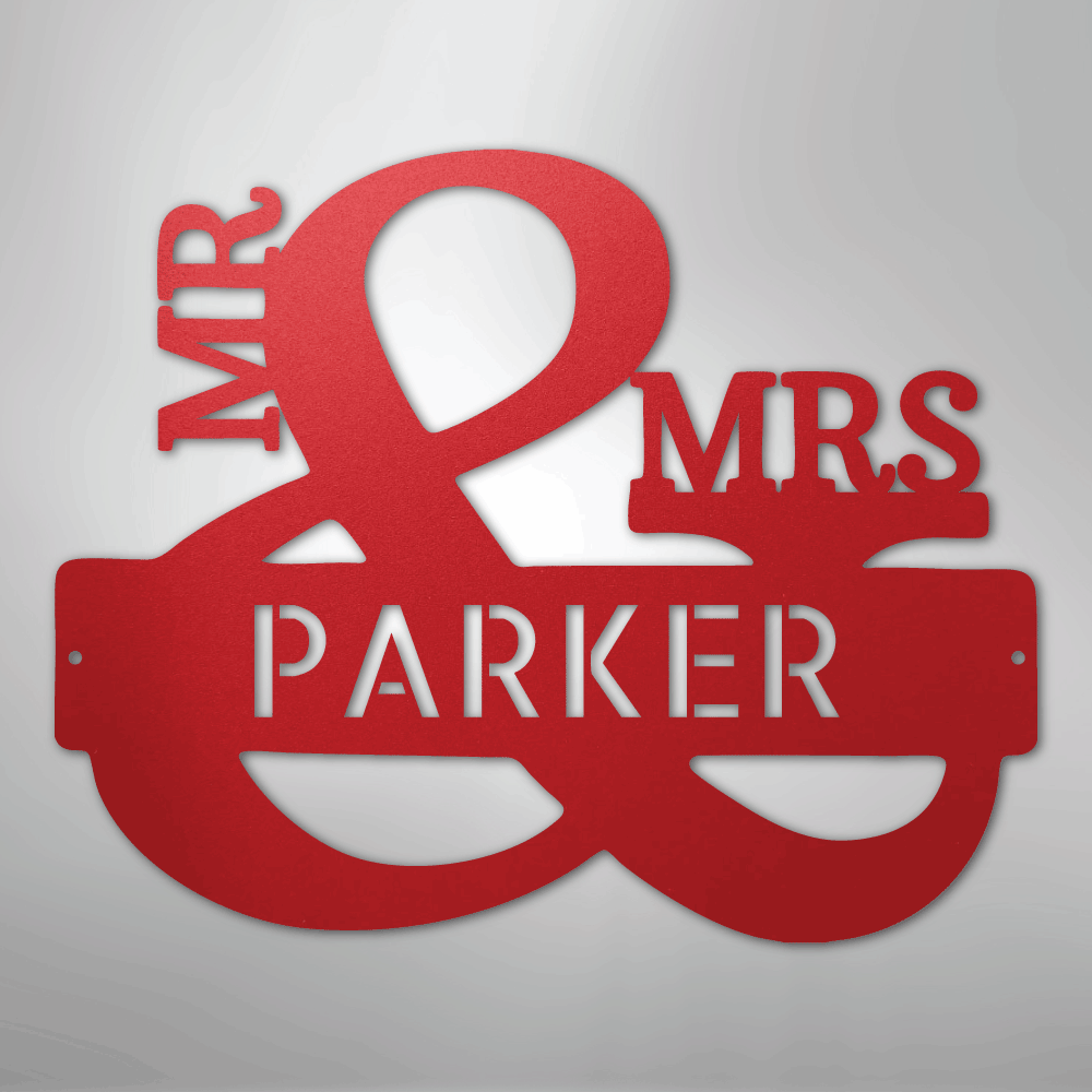 Couples Monogram - Steel Sign