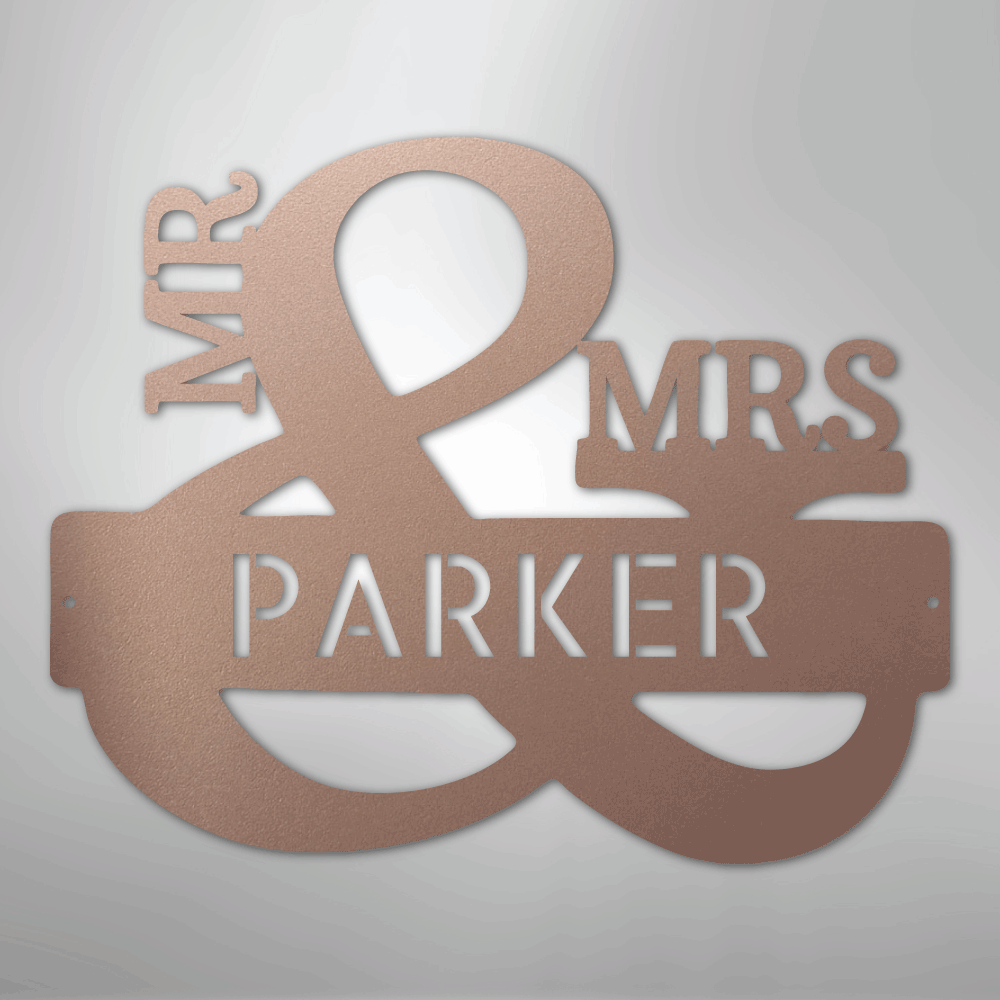 Couples Monogram - Steel Sign