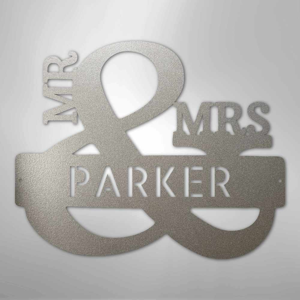 Couples Monogram - Steel Sign