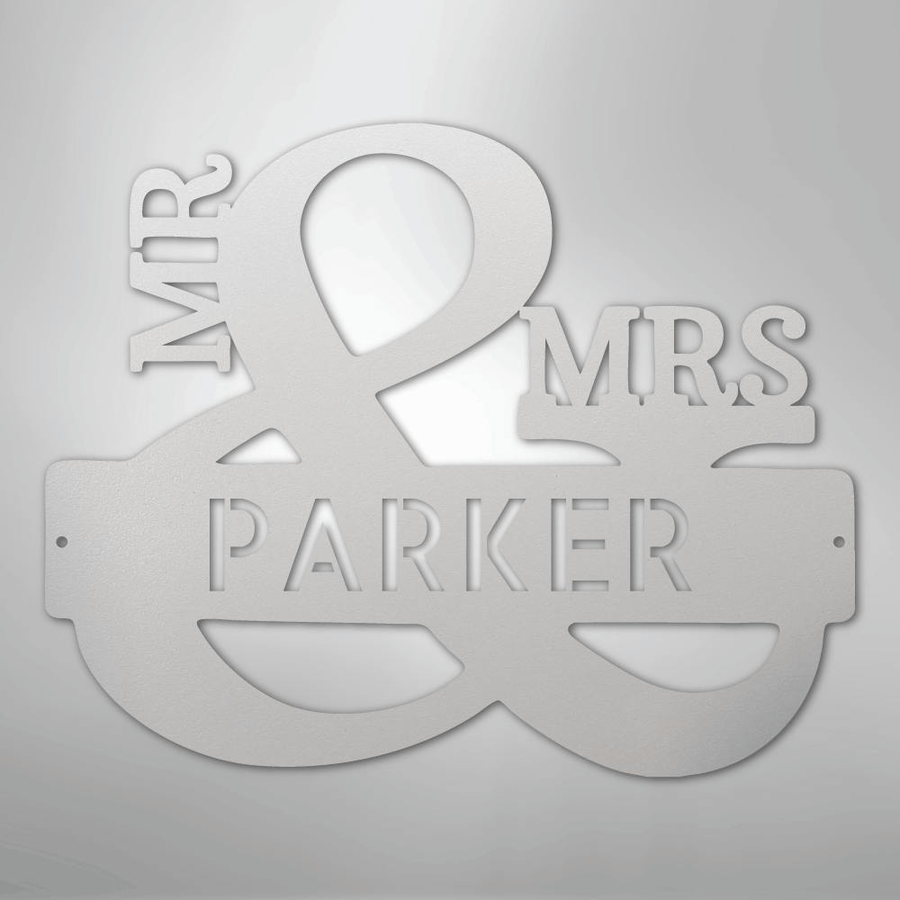 Couples Monogram - Steel Sign