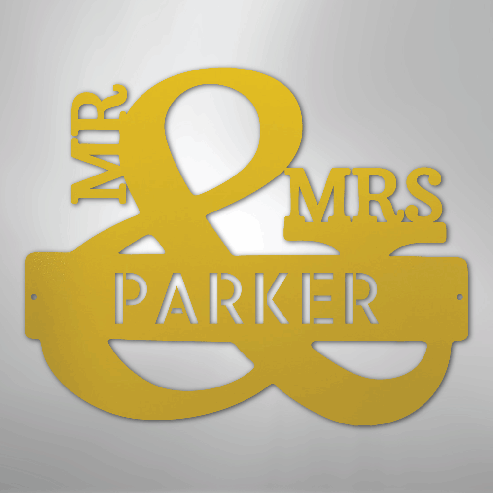 Couples Monogram - Steel Sign