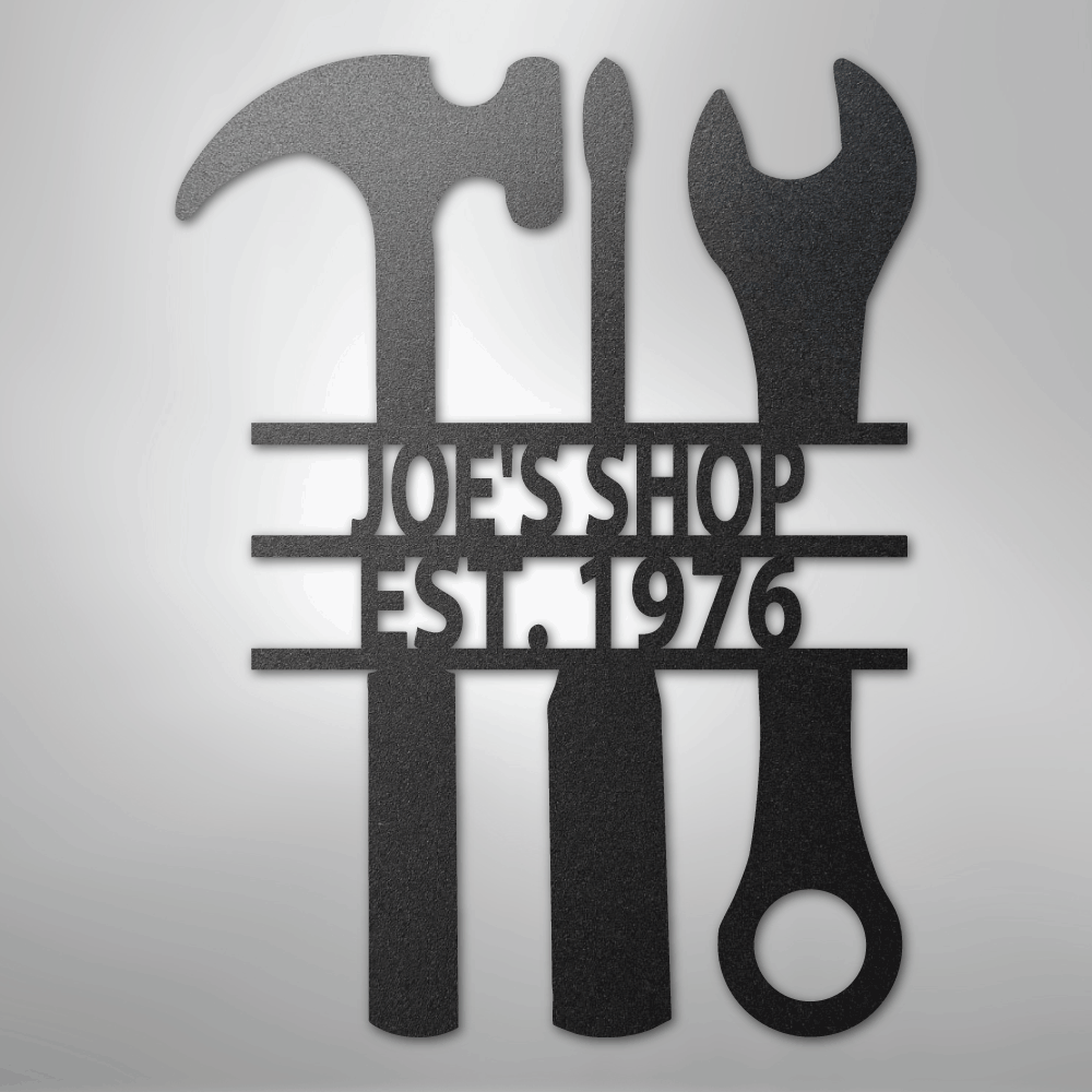 The Garage - Steel Sign