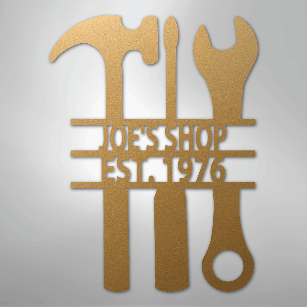 The Garage - Steel Sign