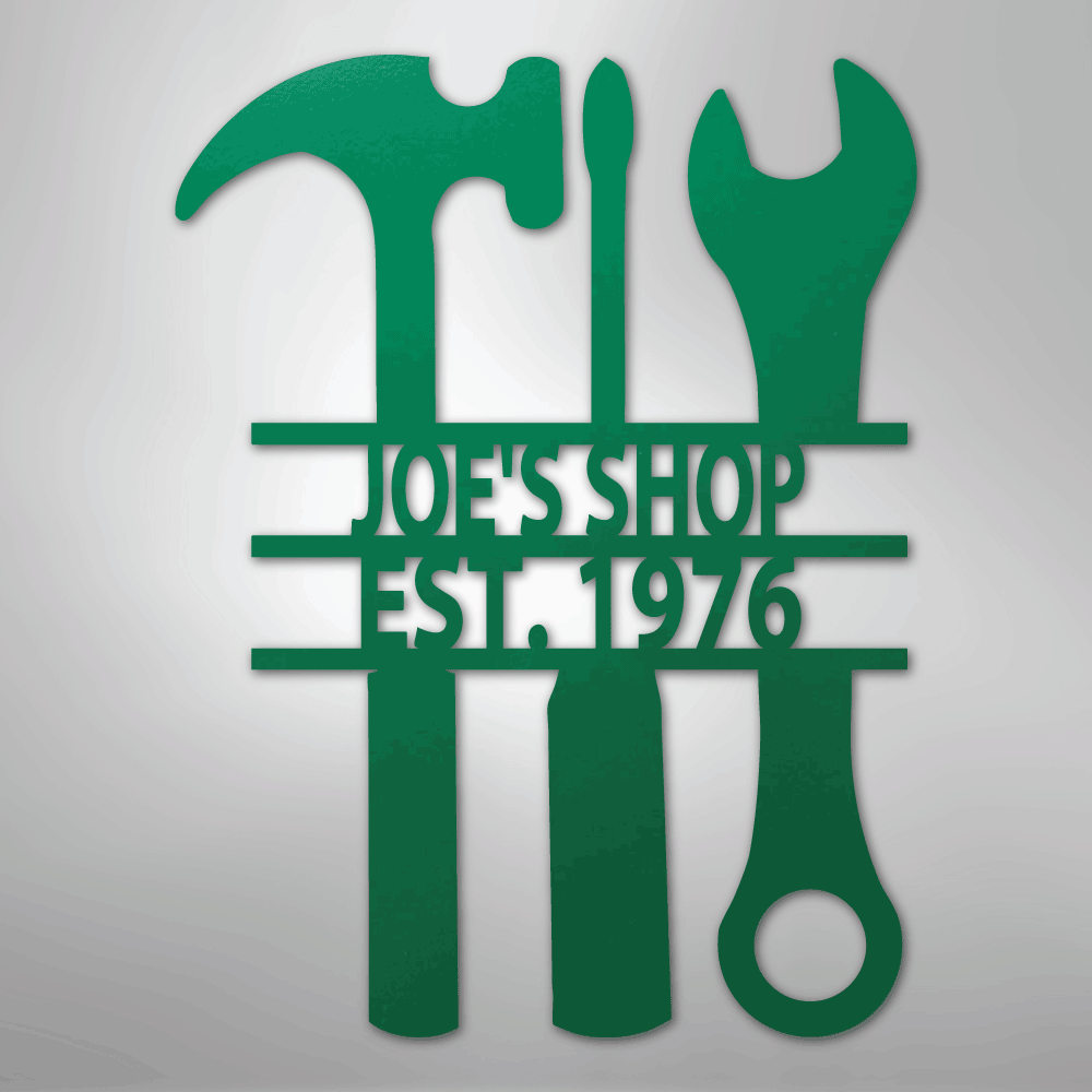 The Garage - Steel Sign