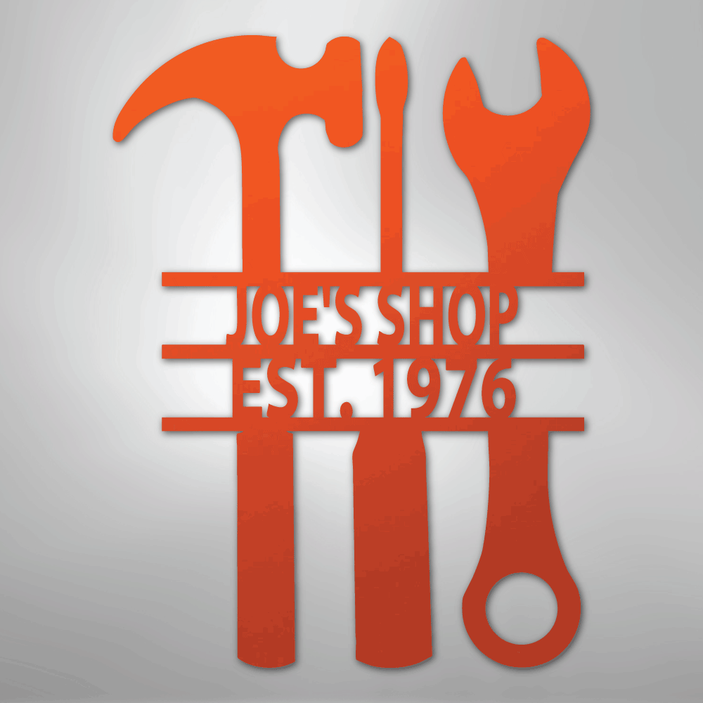 The Garage - Steel Sign