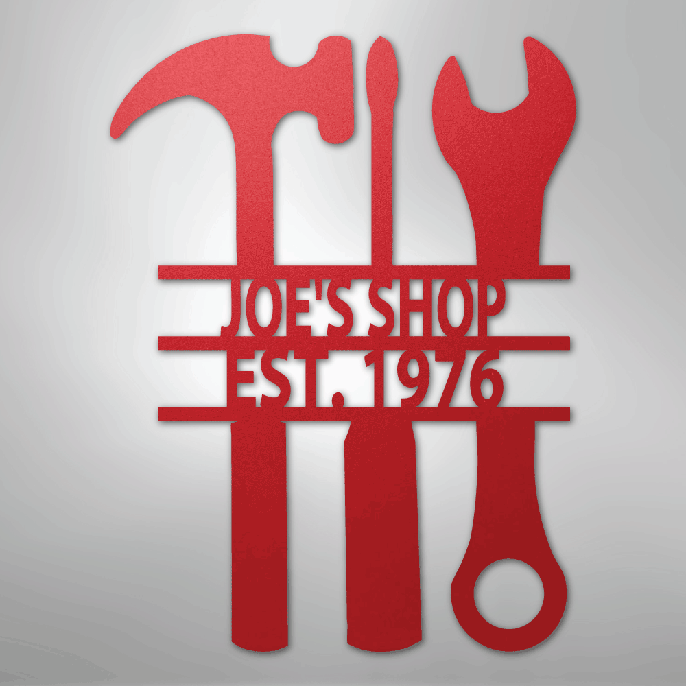 The Garage - Steel Sign