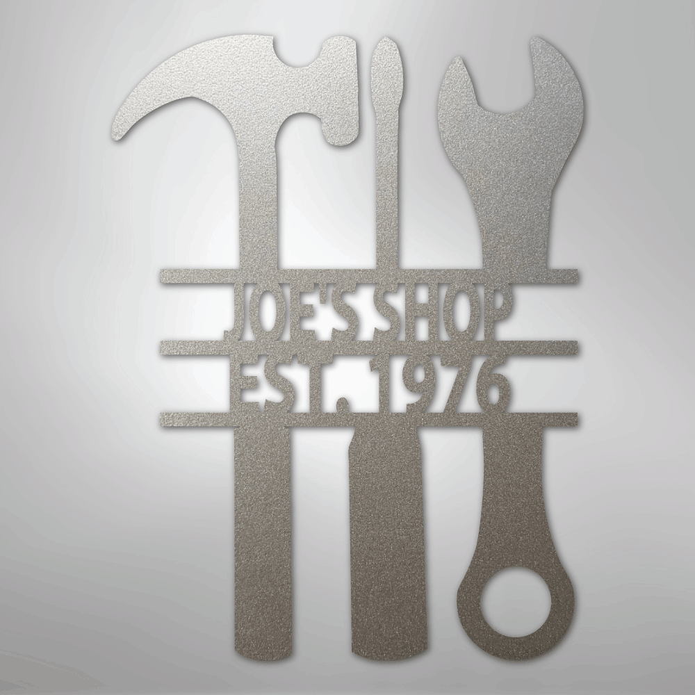 The Garage - Steel Sign