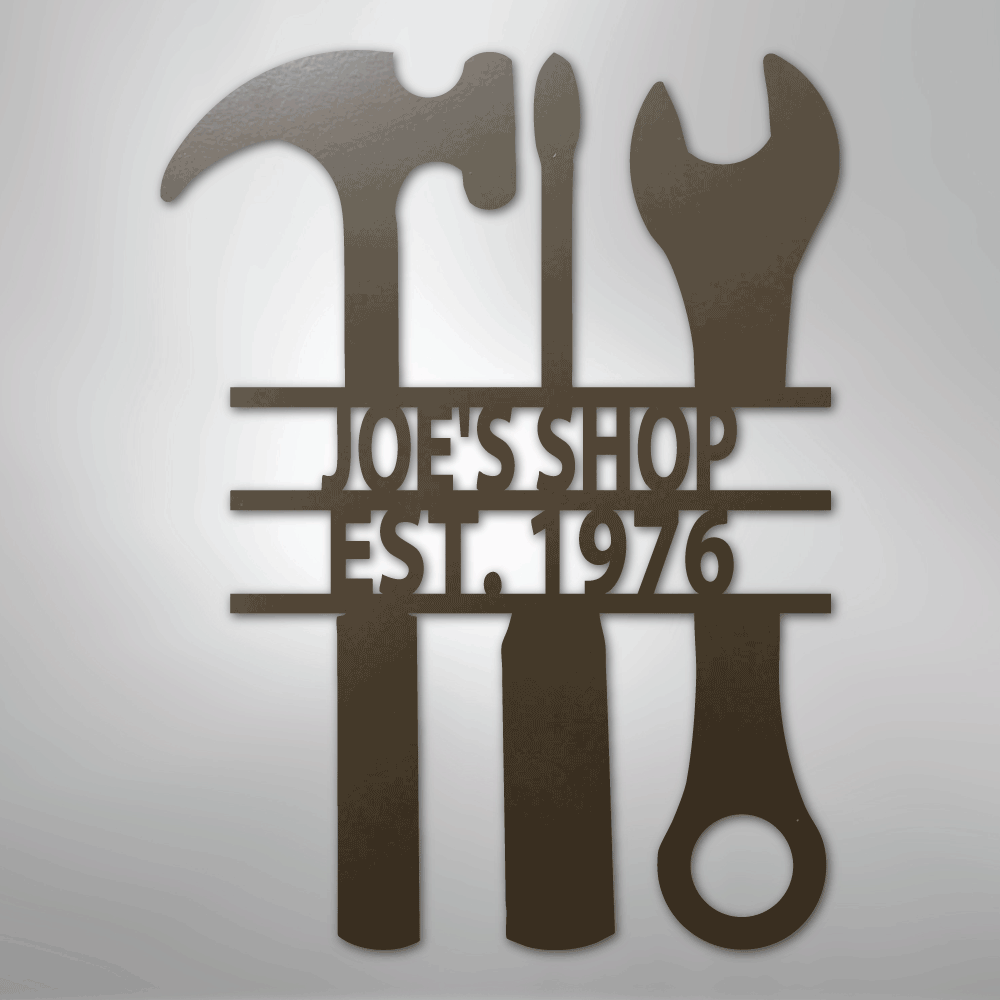 The Garage - Steel Sign