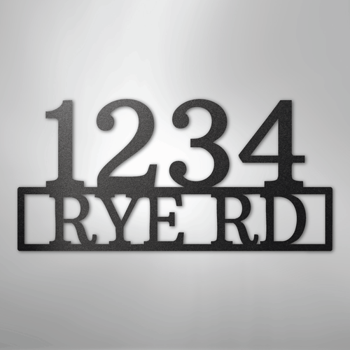 Address - Steel Sign