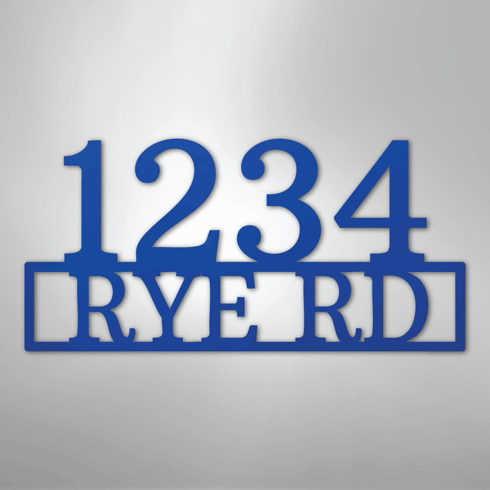 Address - Steel Sign