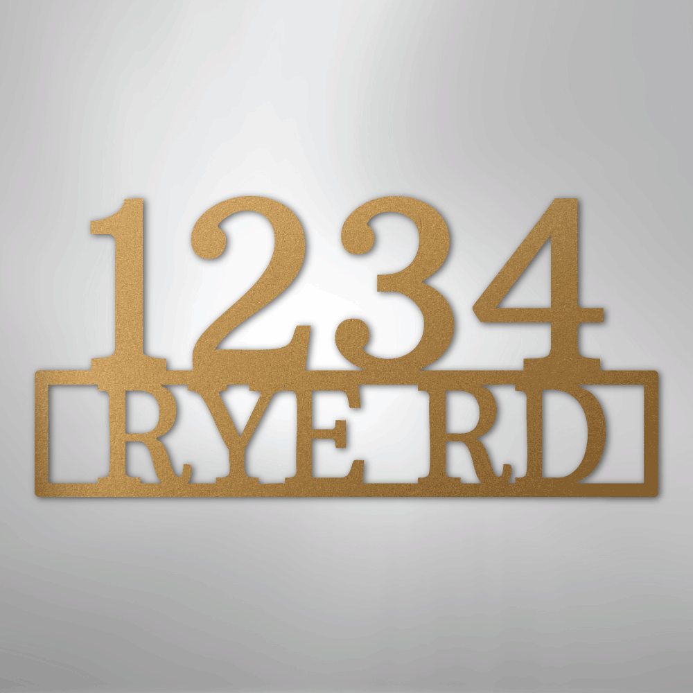 Address - Steel Sign
