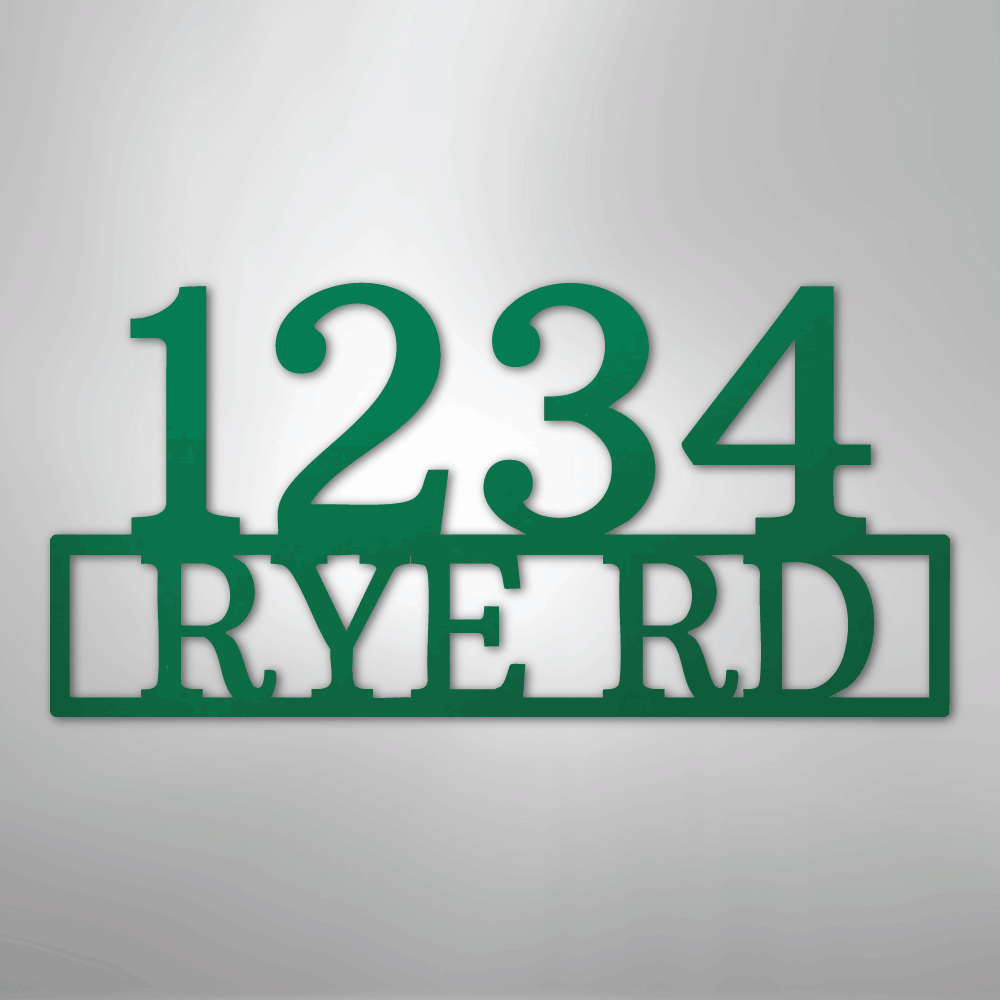 Address - Steel Sign
