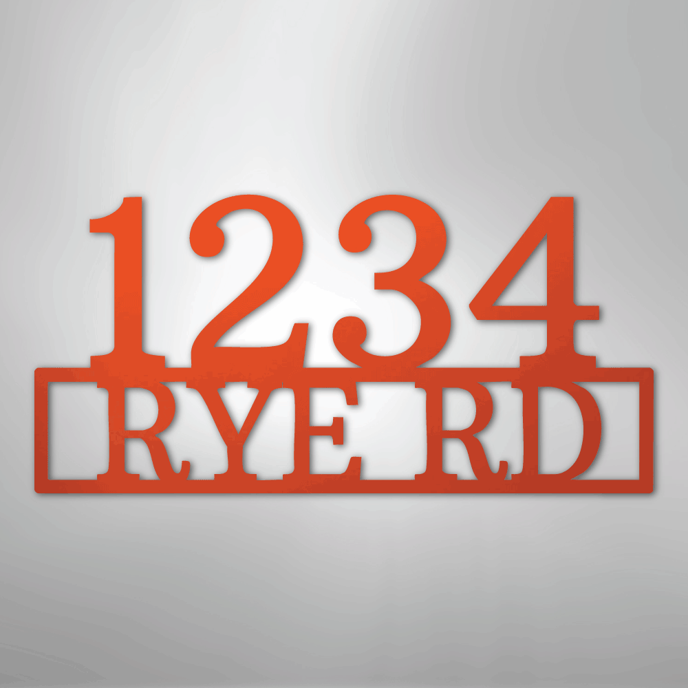 Address - Steel Sign