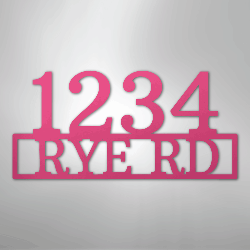 Address - Steel Sign