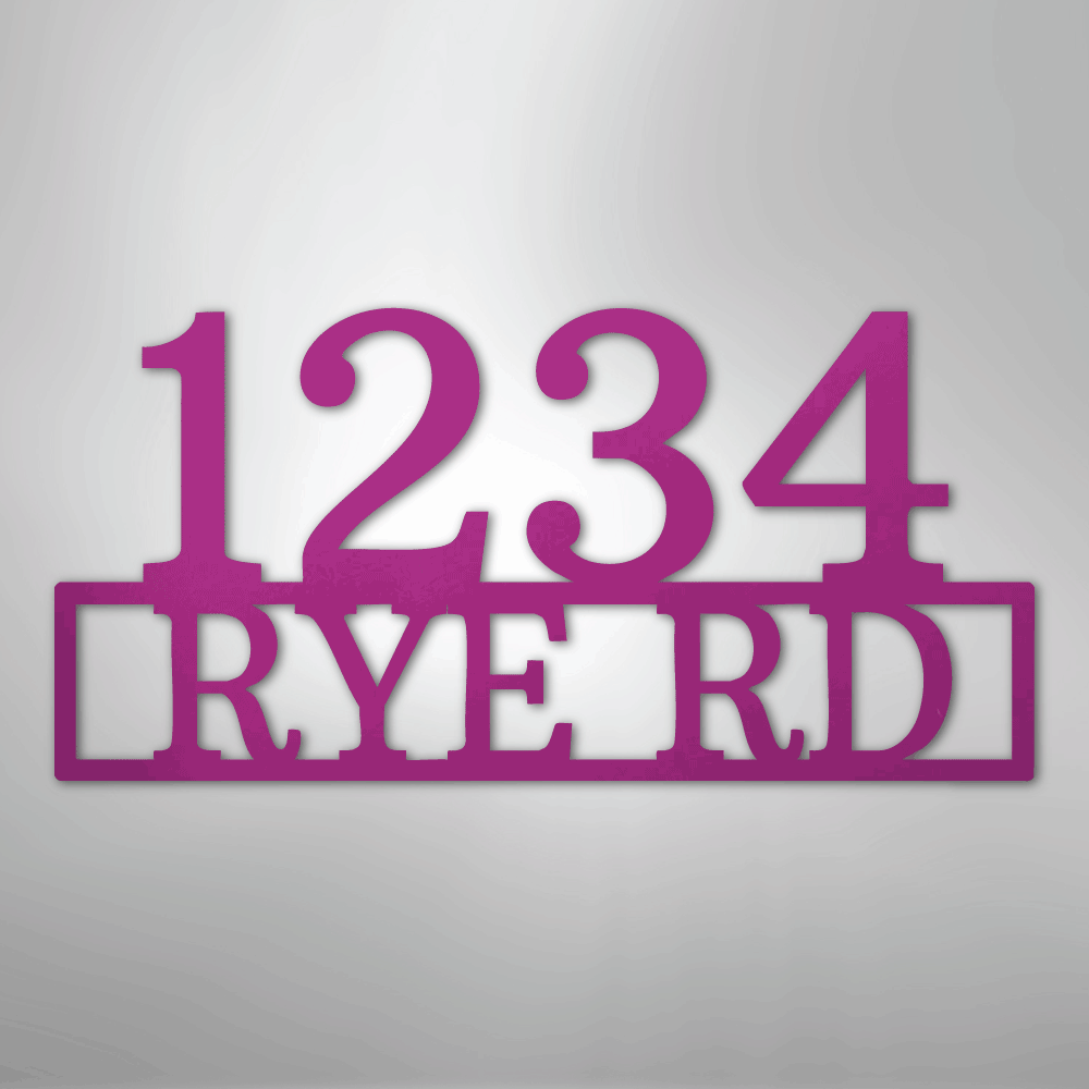 Address - Steel Sign
