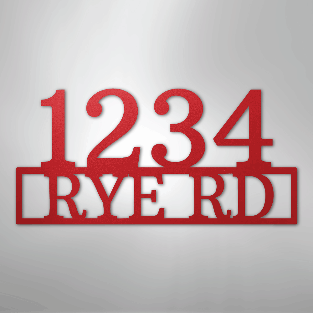 Address - Steel Sign