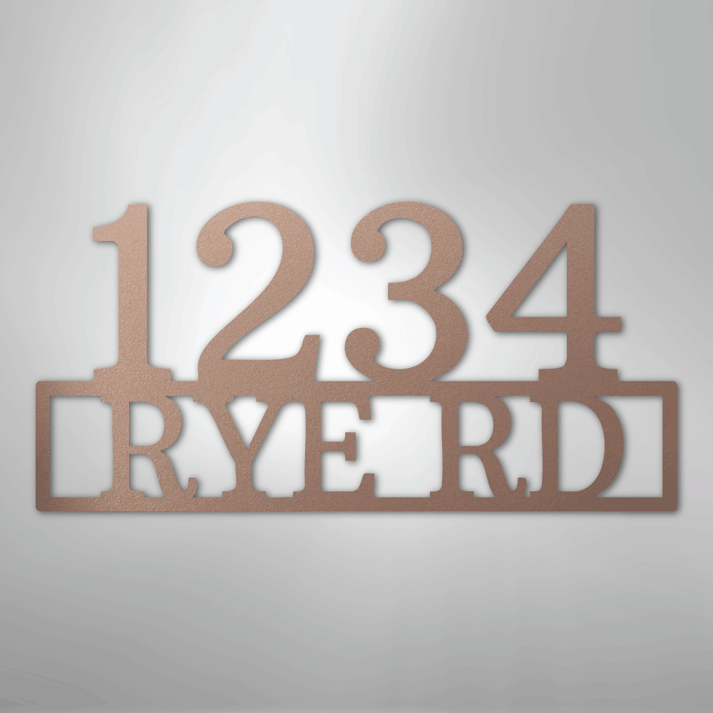 Address - Steel Sign