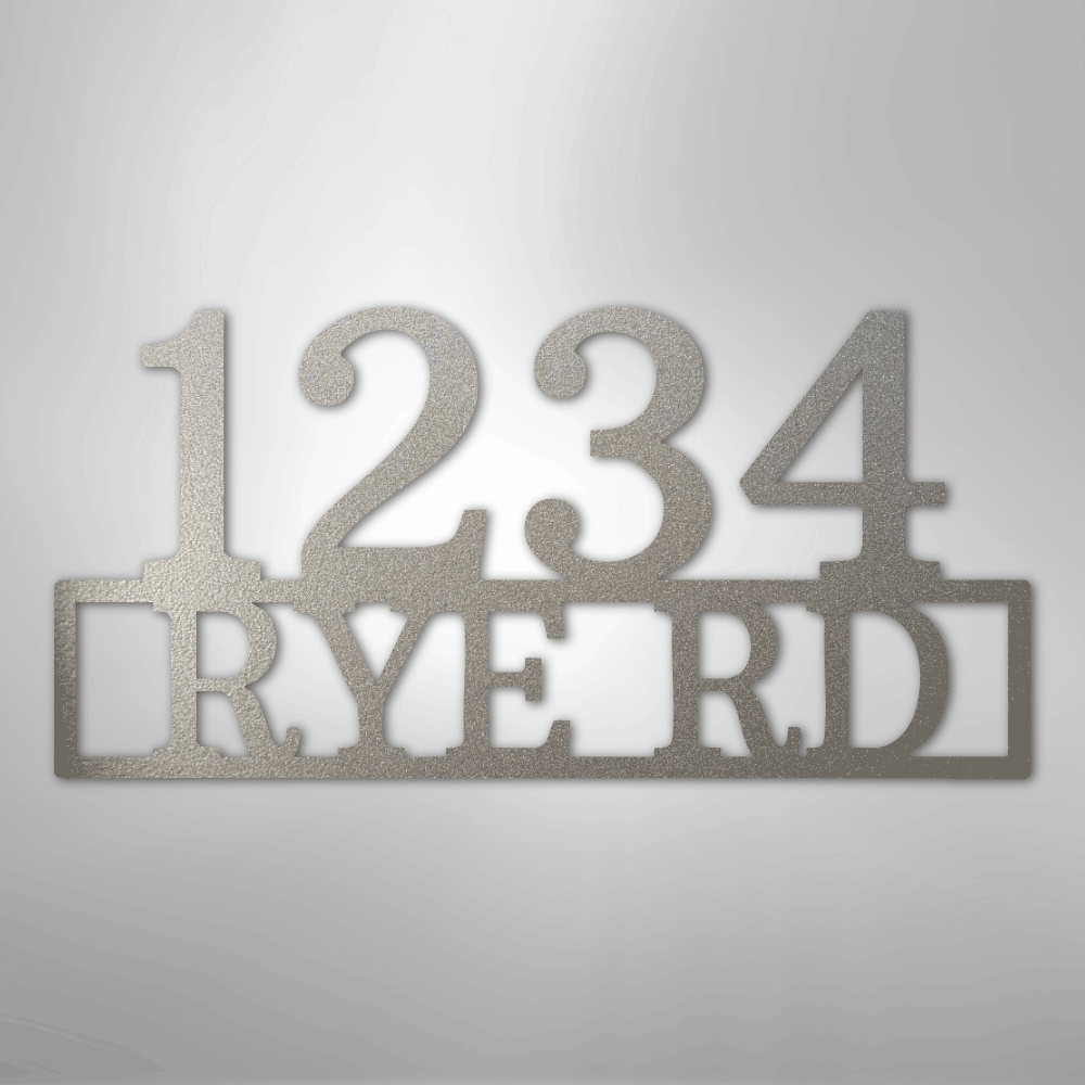 Address - Steel Sign