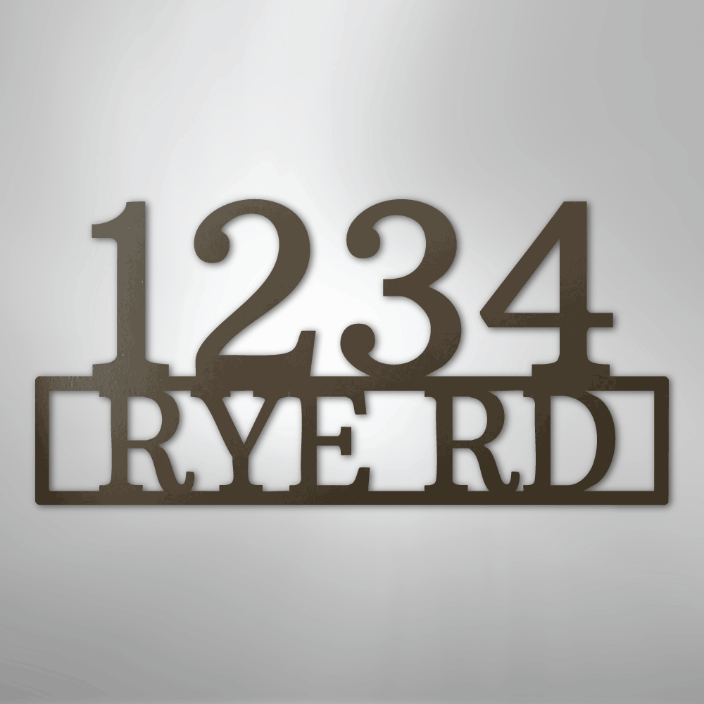 Address - Steel Sign