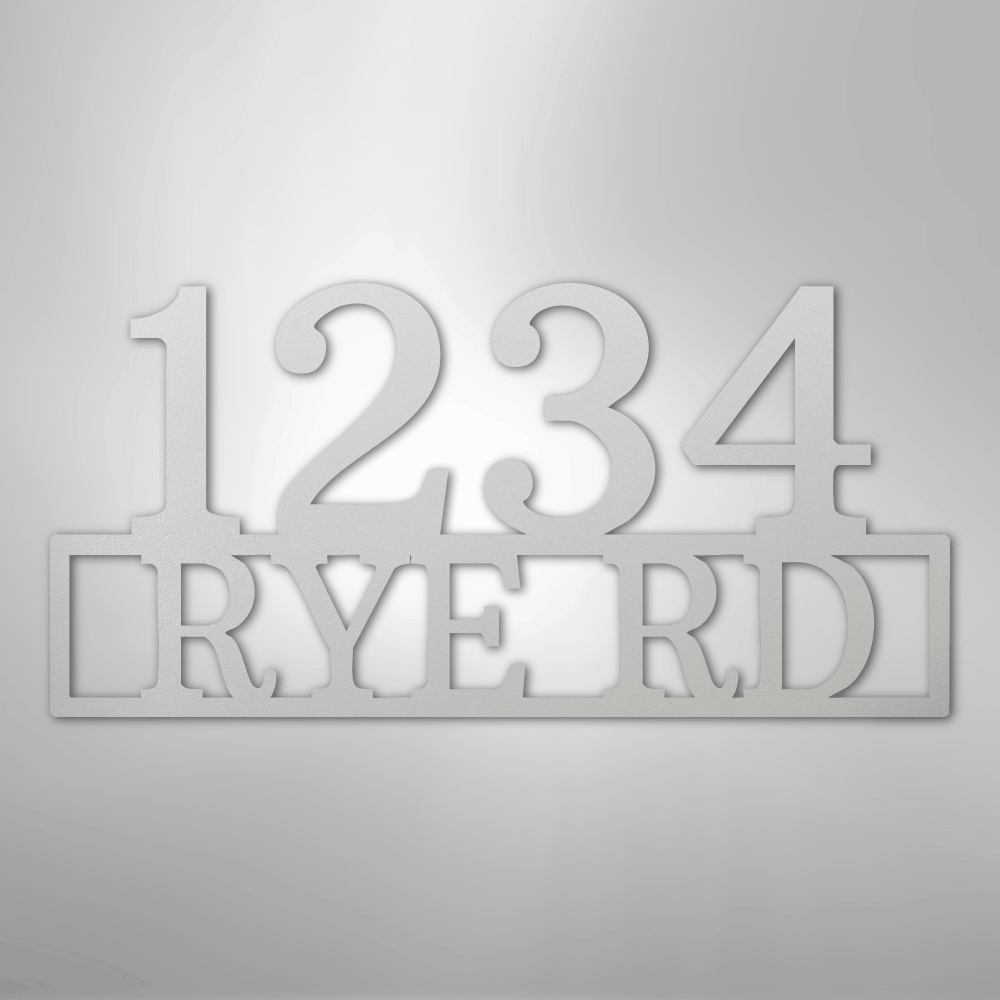 Address - Steel Sign