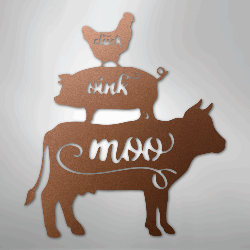 Farm Animals - Steel Sign