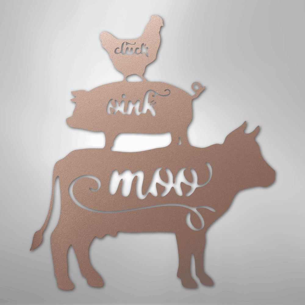 Farm Animals - Steel Sign
