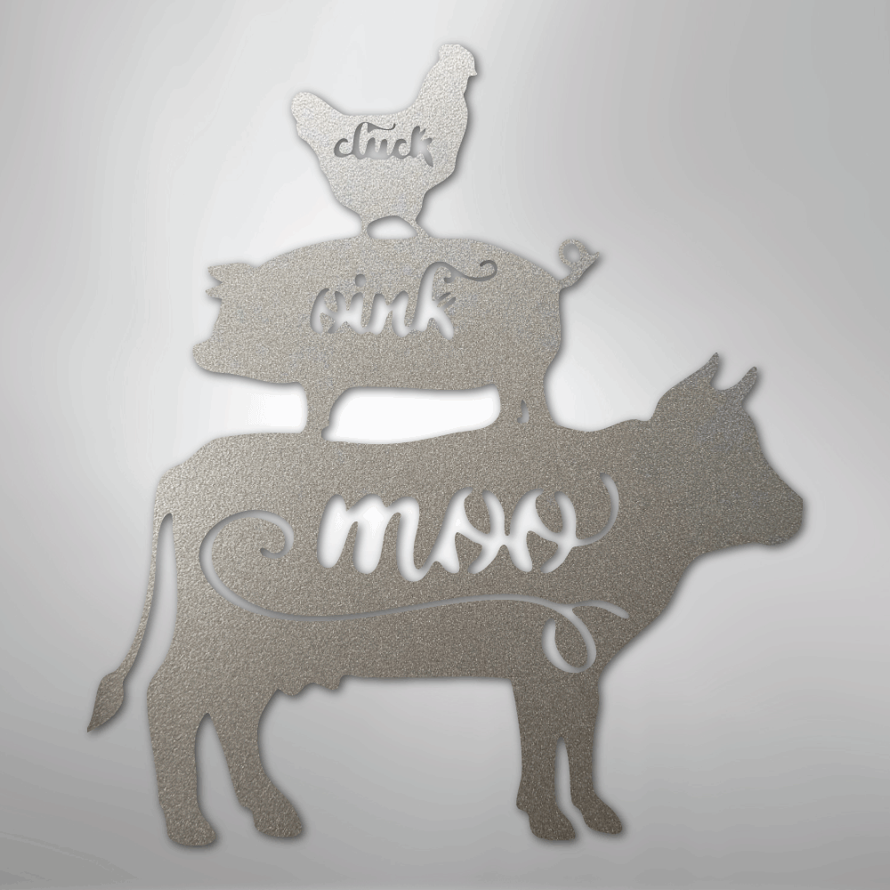 Farm Animals - Steel Sign