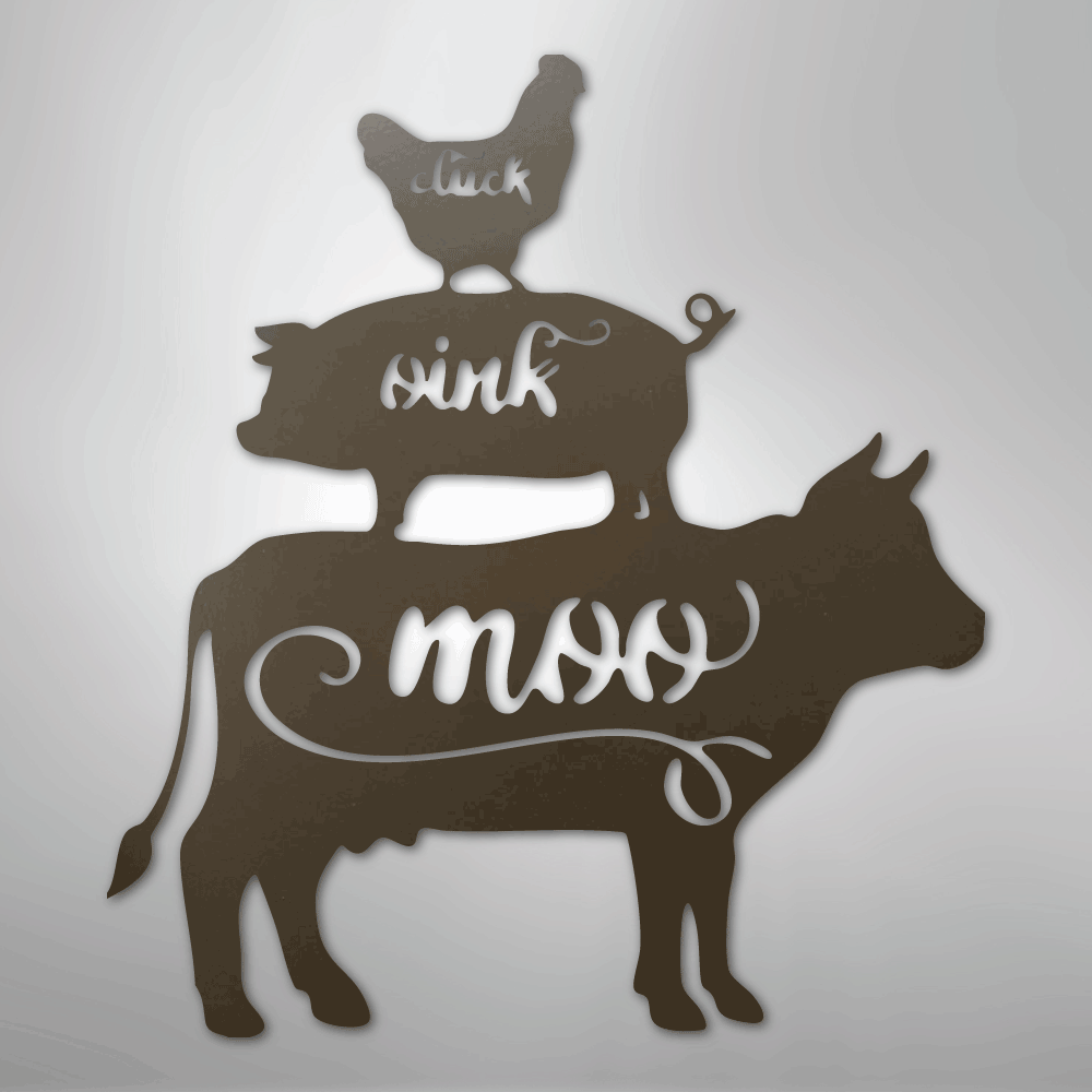 Farm Animals - Steel Sign