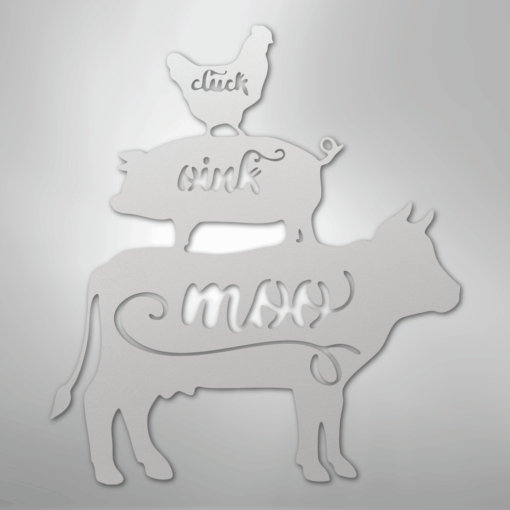 Farm Animals - Steel Sign