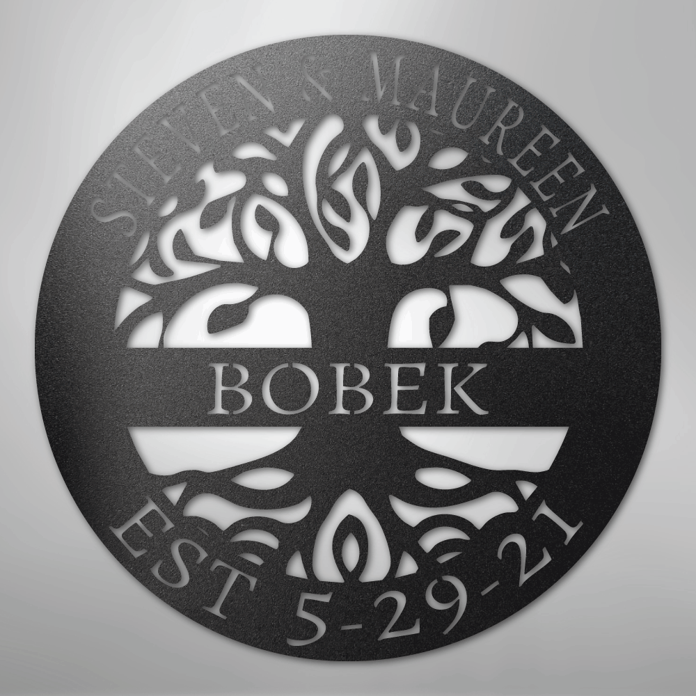 Elaborate Tree Of Life - Steel Sign