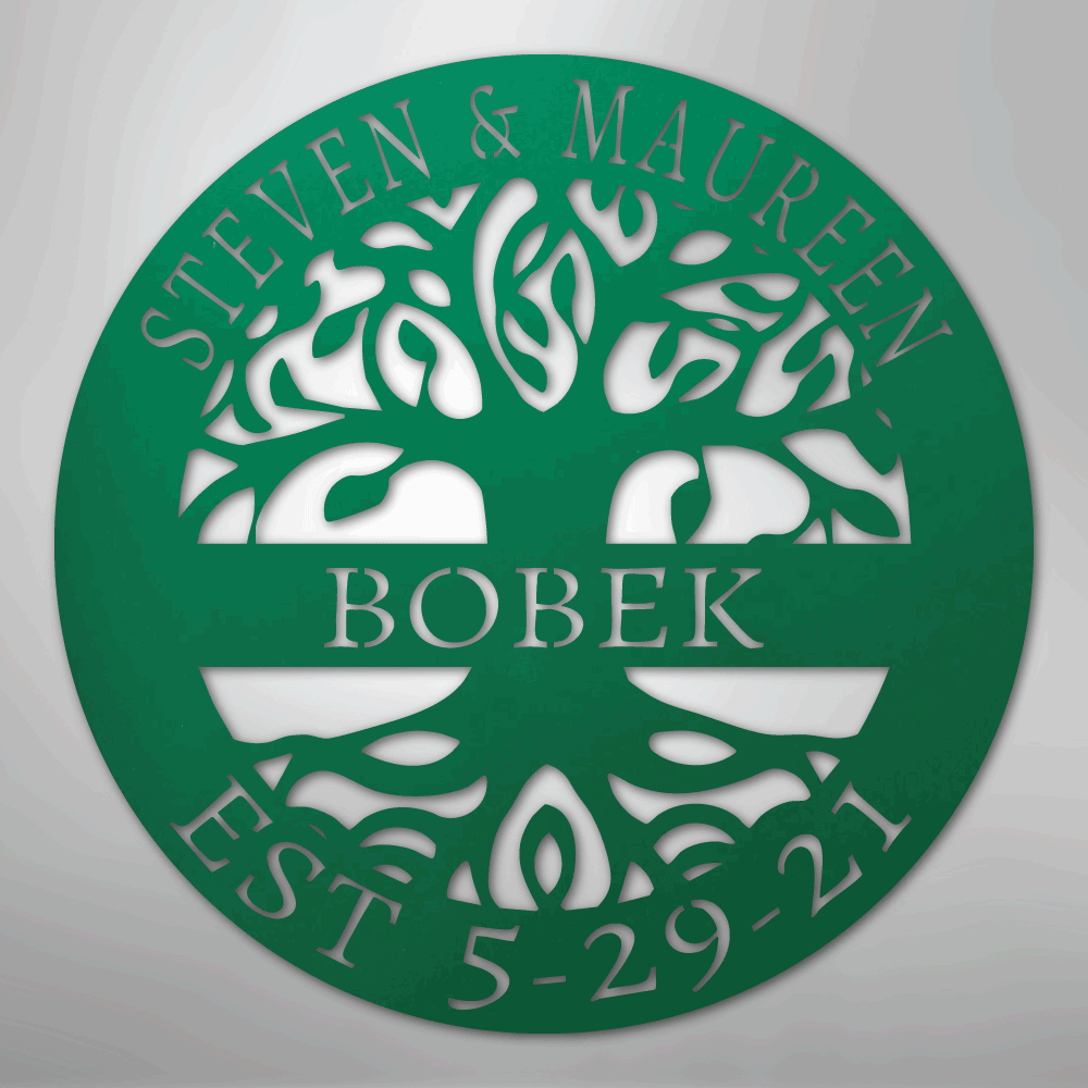 Elaborate Tree Of Life - Steel Sign