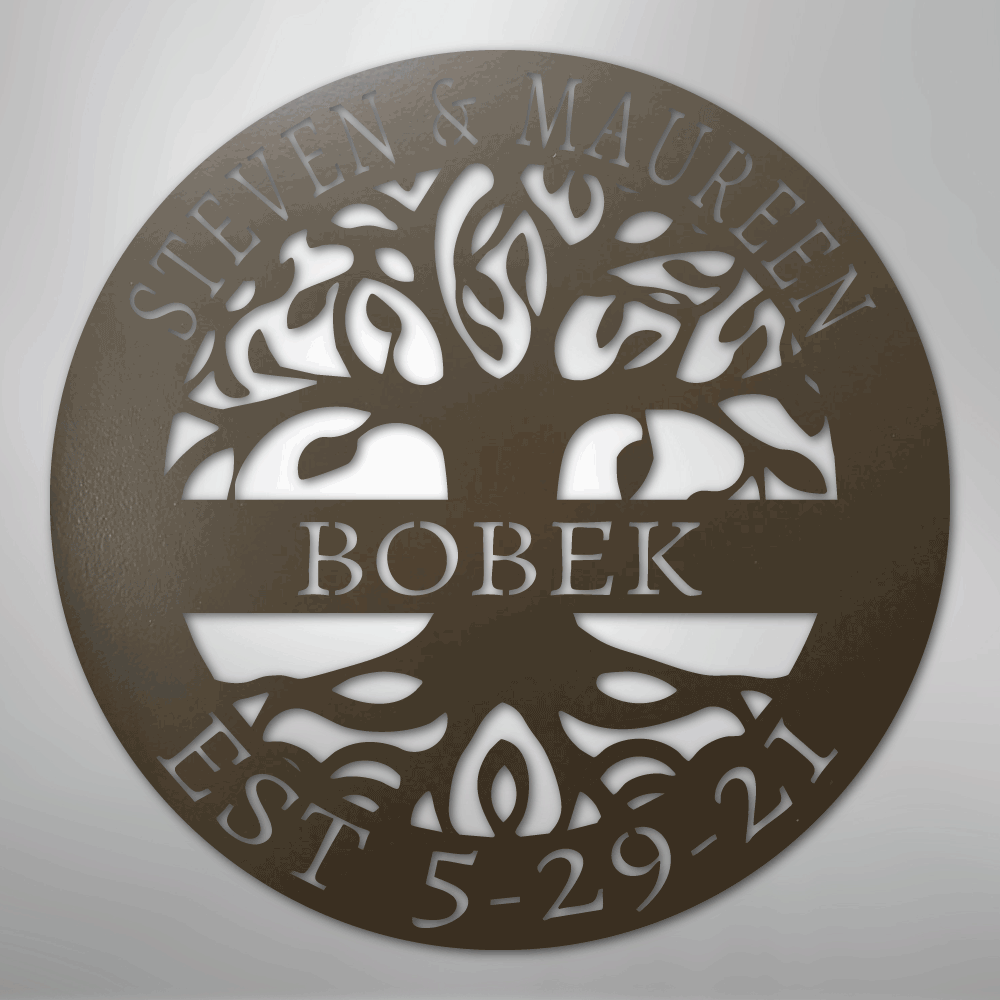Elaborate Tree Of Life - Steel Sign
