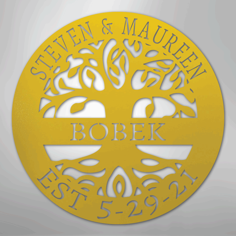 Elaborate Tree Of Life - Steel Sign