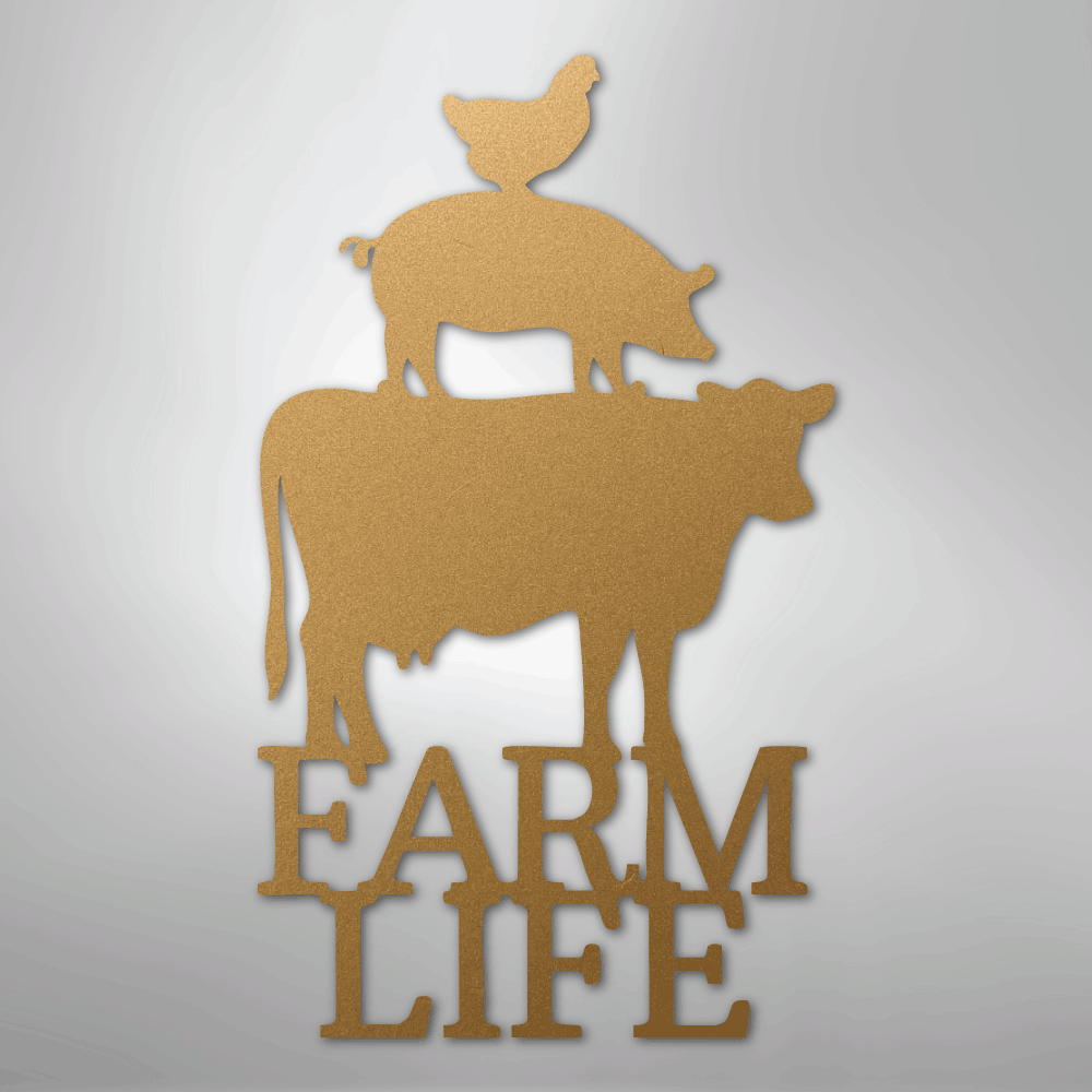 Farm Life Animals - Steel Sign