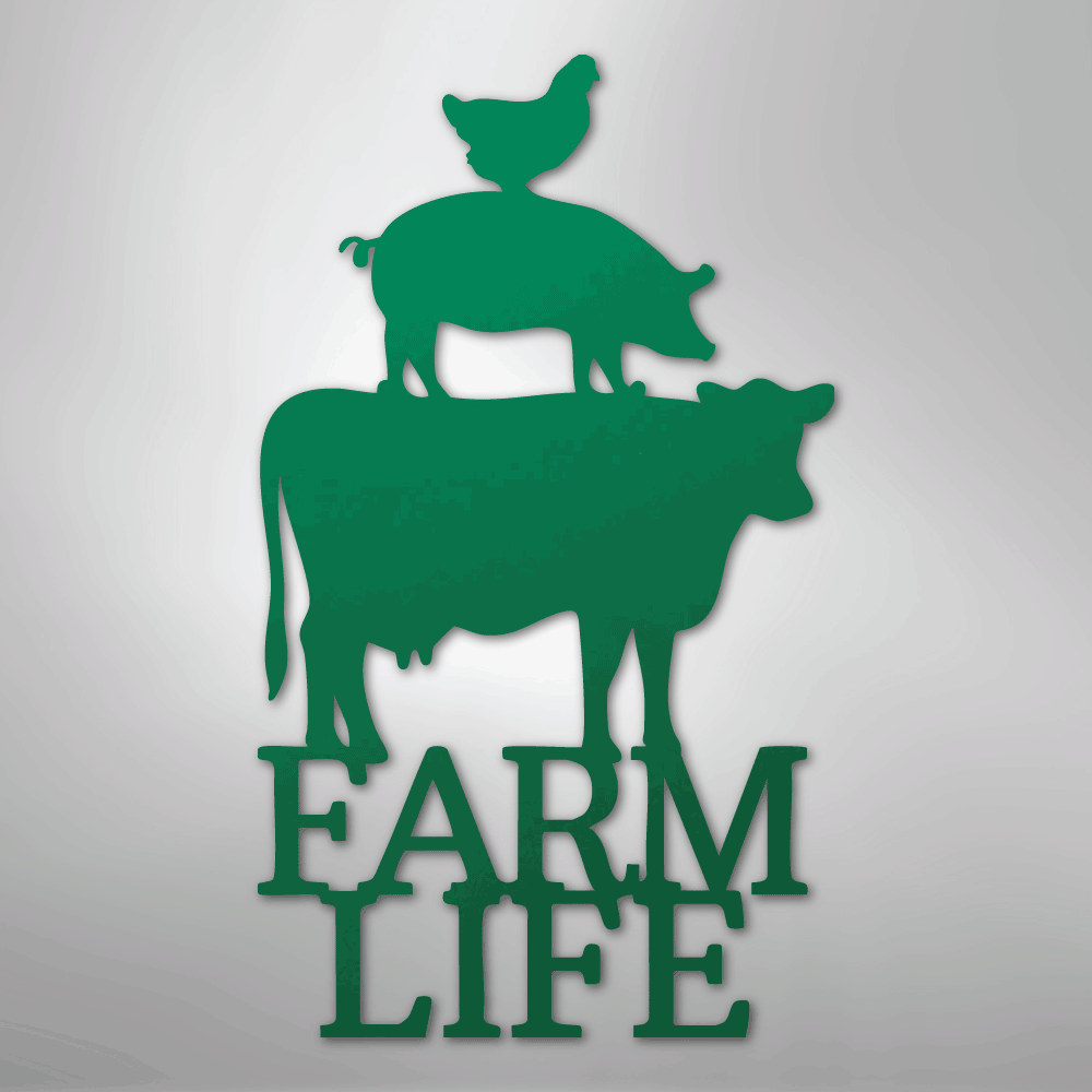 Farm Life Animals - Steel Sign