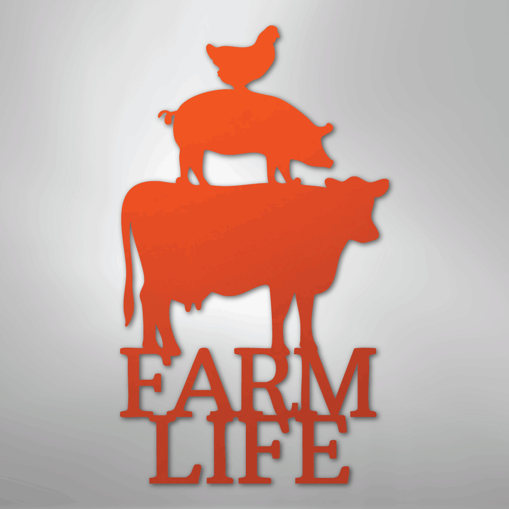 Farm Life Animals - Steel Sign