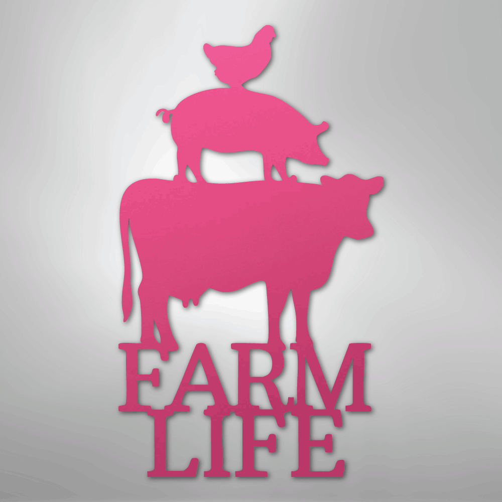 Farm Life Animals - Steel Sign
