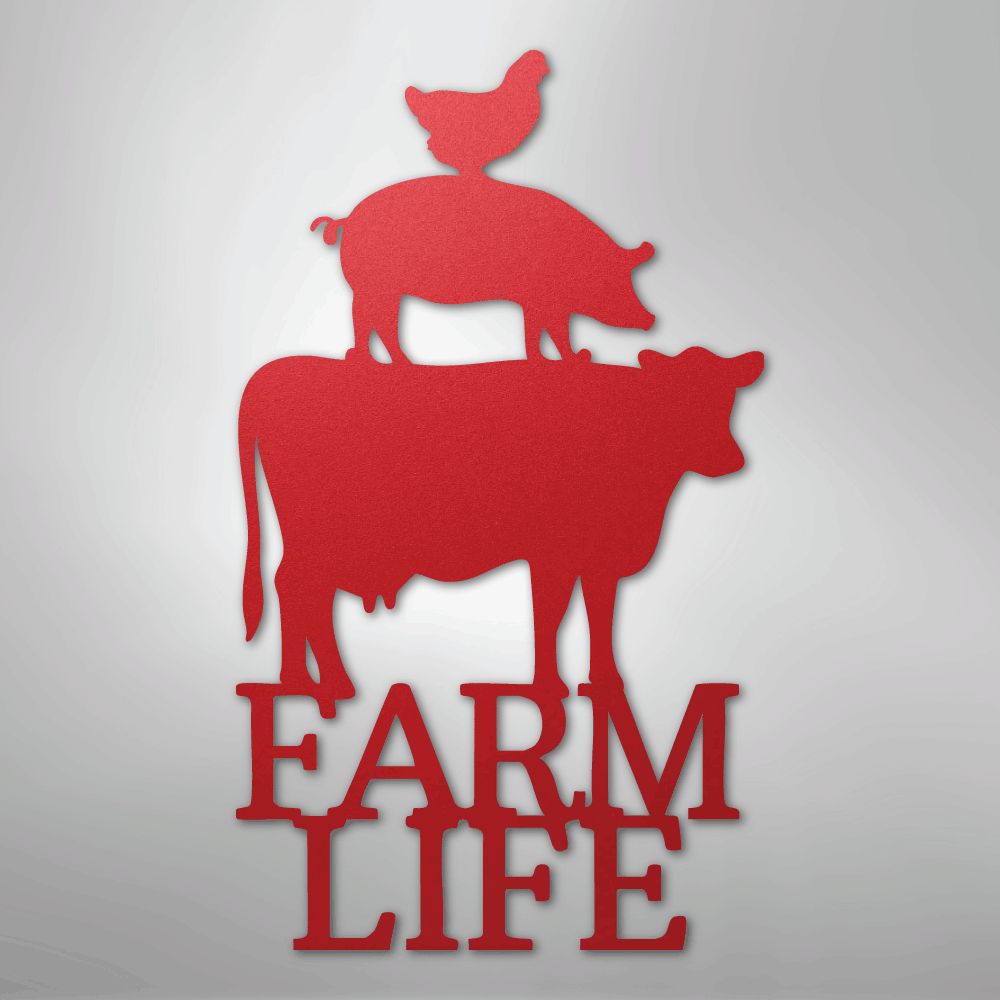 Farm Life Animals - Steel Sign