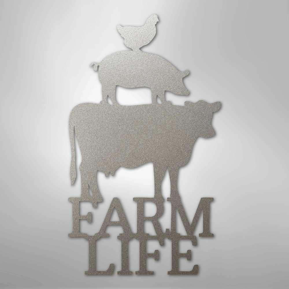 Farm Life Animals - Steel Sign