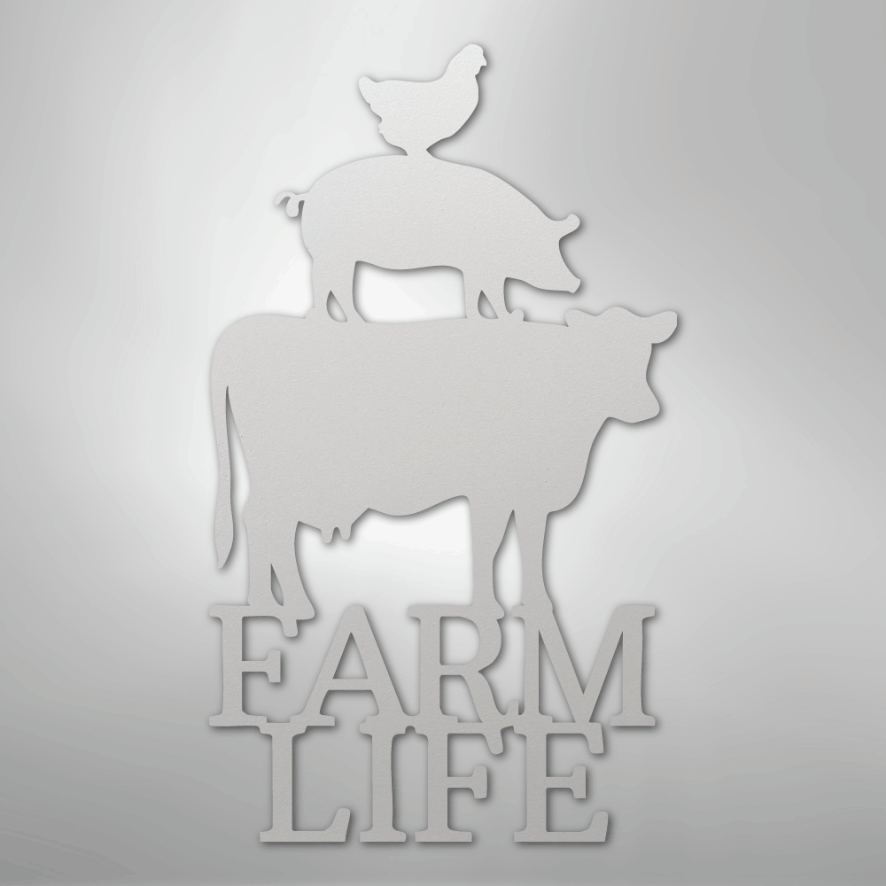 Farm Life Animals - Steel Sign