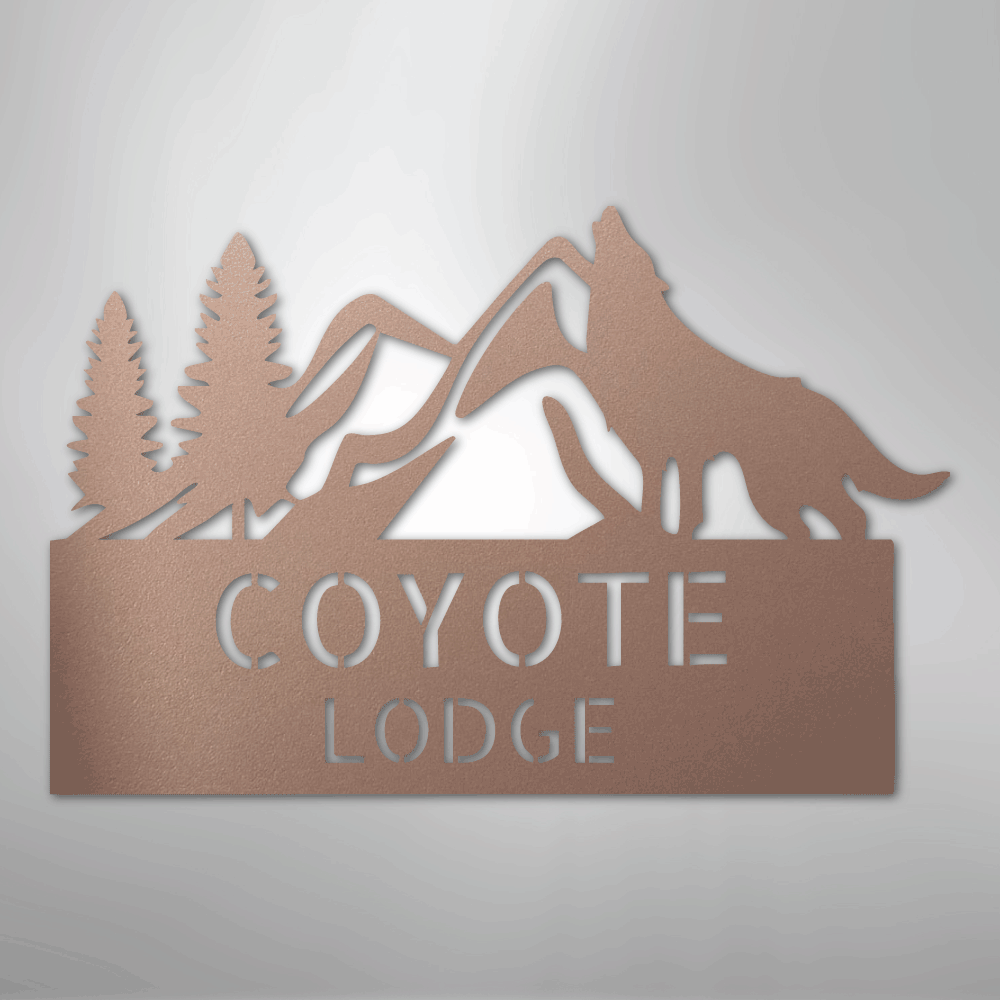 In To The Wild Monogram - Steel sign