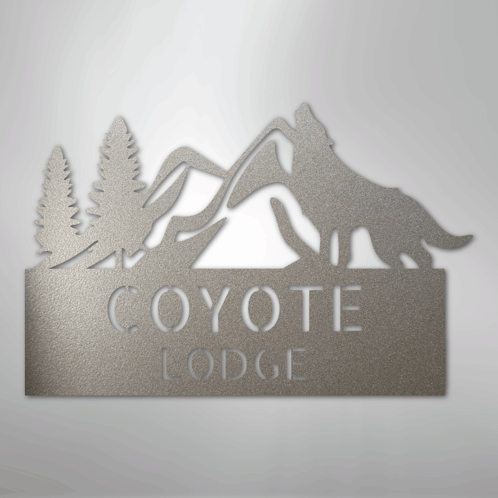 In To The Wild Monogram - Steel sign