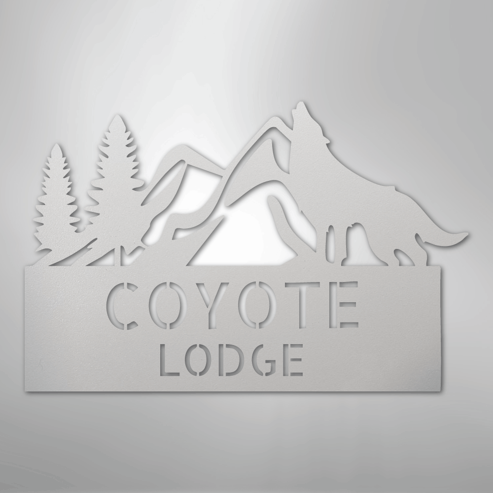 In To The Wild Monogram - Steel sign