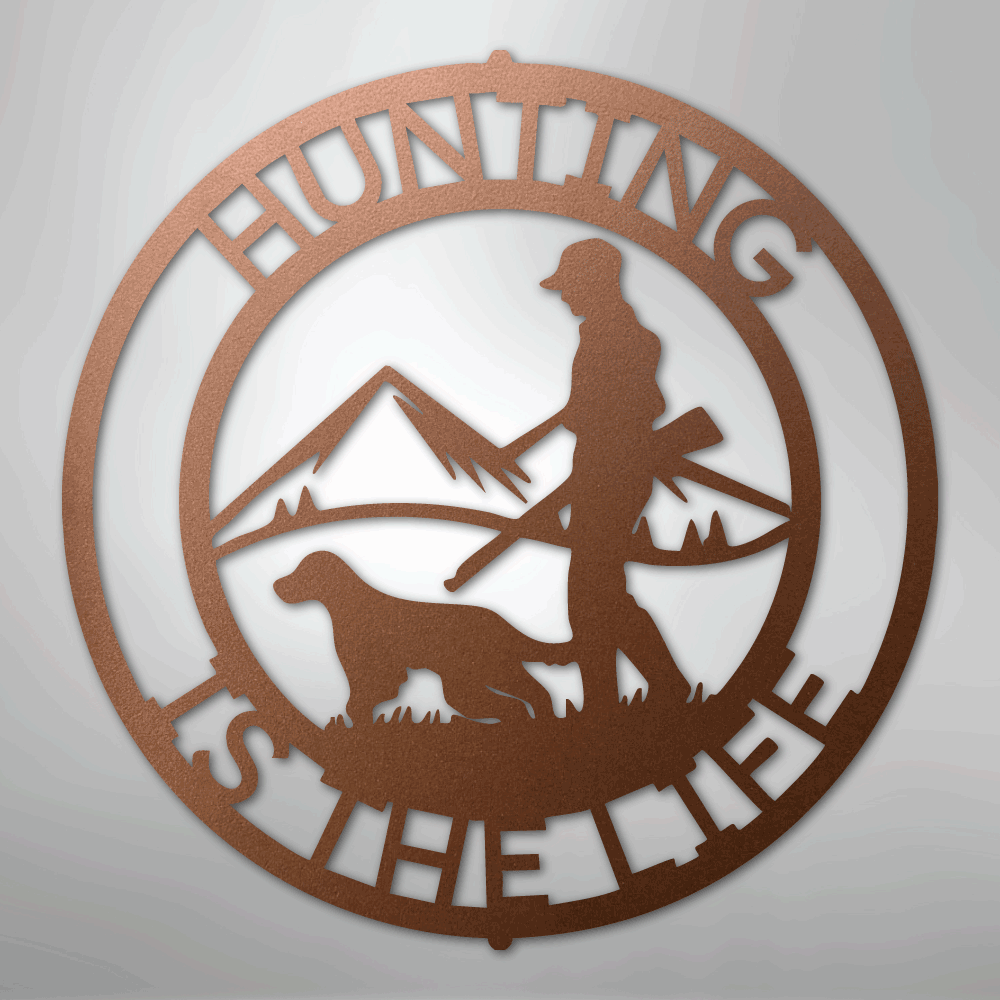 The Hunter Monogram - Steel sign