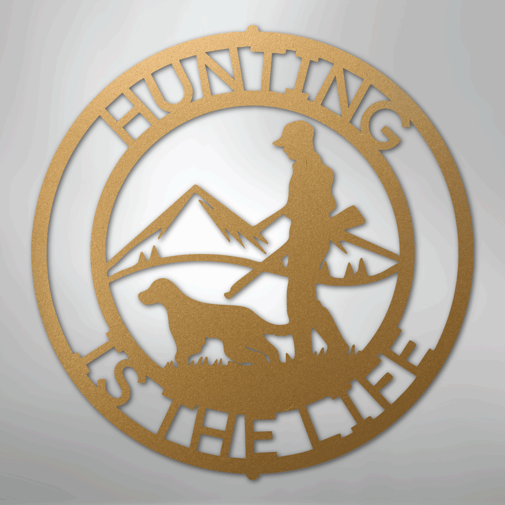 The Hunter Monogram - Steel sign