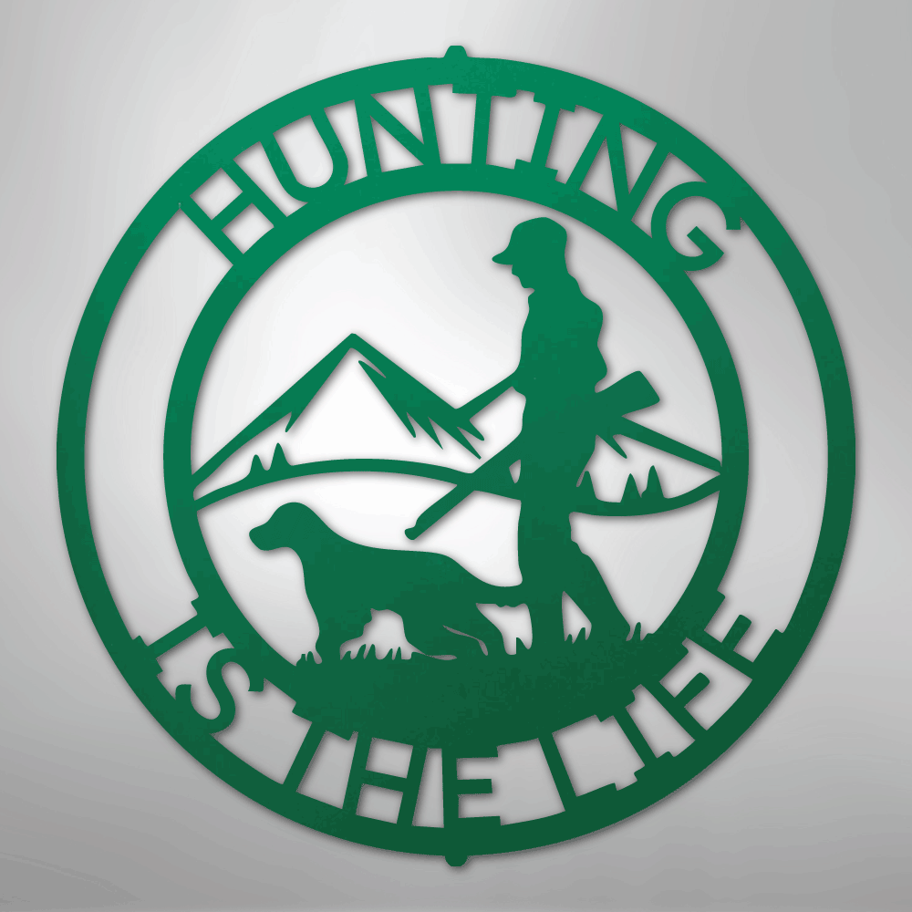 The Hunter Monogram - Steel sign