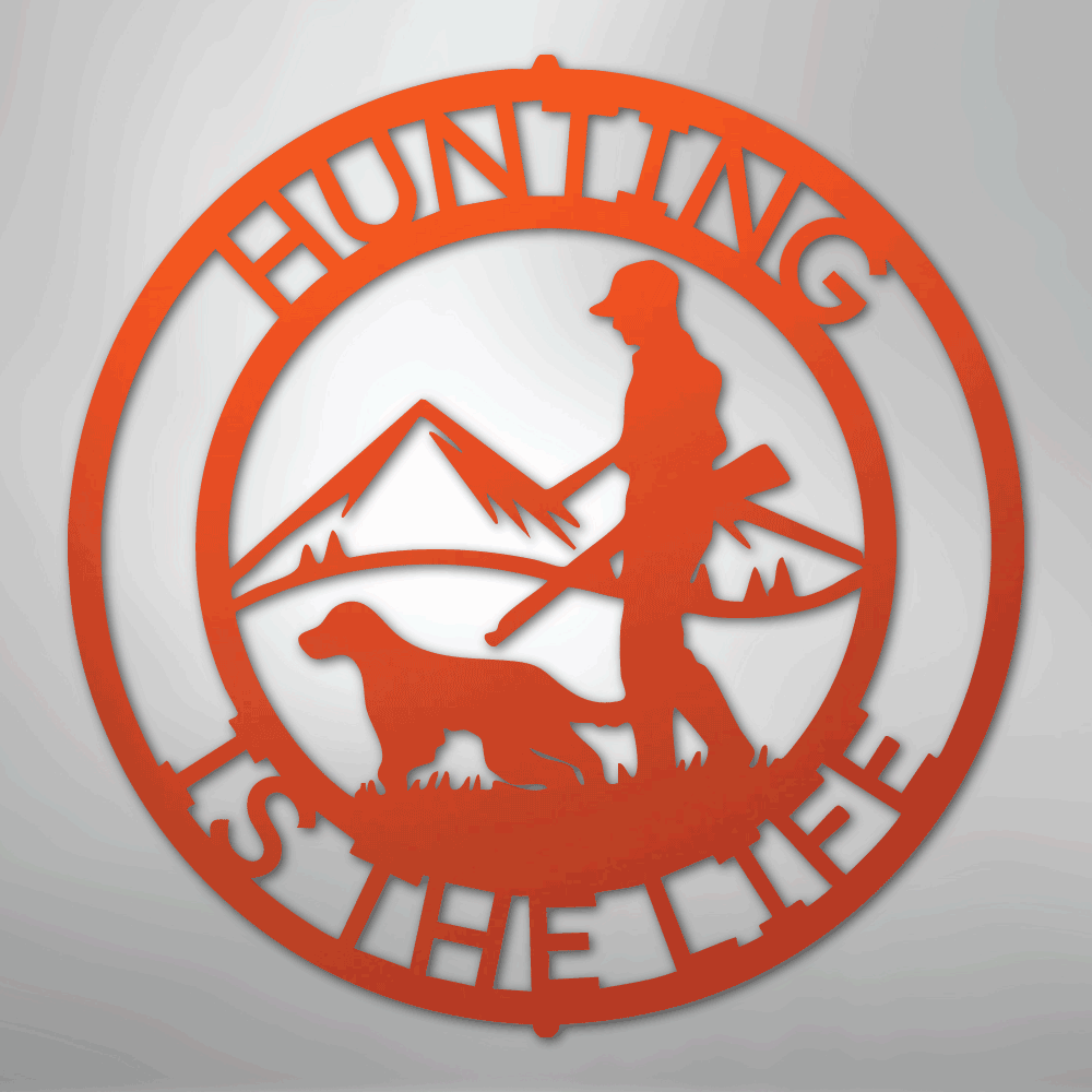 The Hunter Monogram - Steel sign