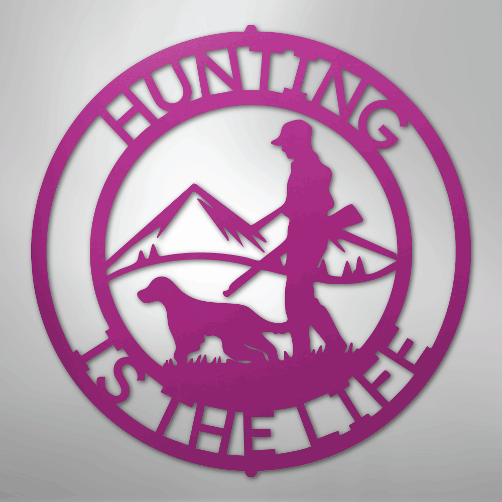 The Hunter Monogram - Steel sign