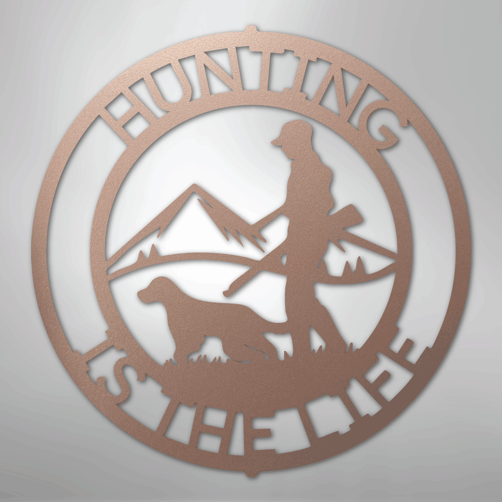 The Hunter Monogram - Steel sign